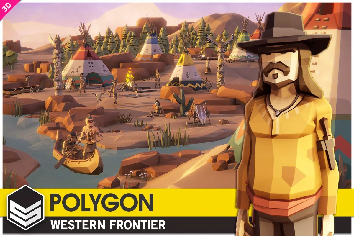 POLYGON - Western Frontier Pack 1.2西方风格环境