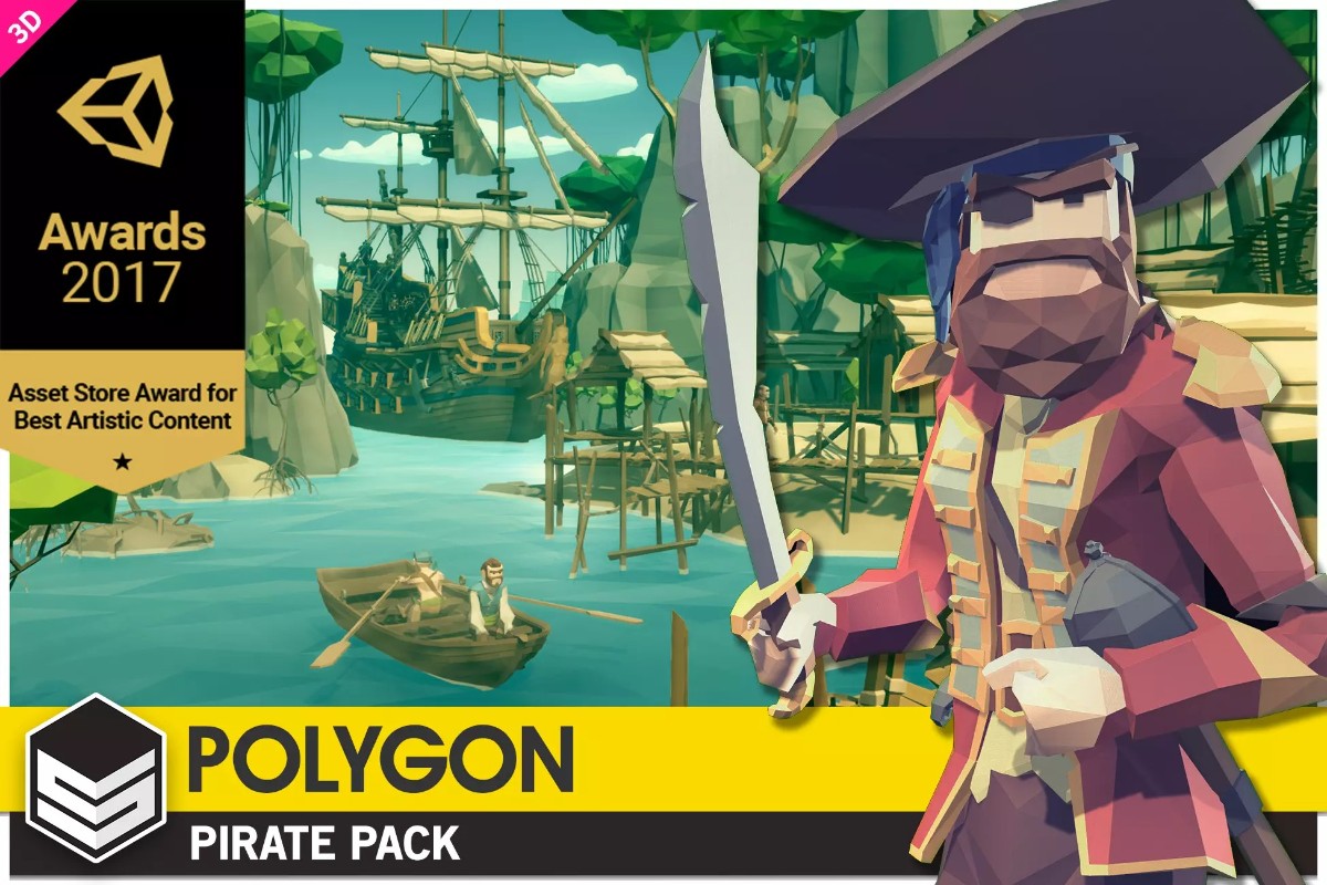 Pirate Pack - Synty POLYGON - 477 Assets! 1.3海盗环境